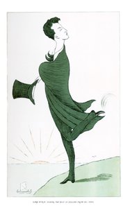 Lord Byron, der den Staub Englands von seinen Schuhen schüttelt von Henry Maximilian Beerbohm