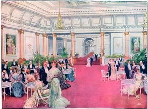 Das Foyer im Savoy Restaurant, London, 1905