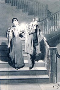 Auf der Treppe