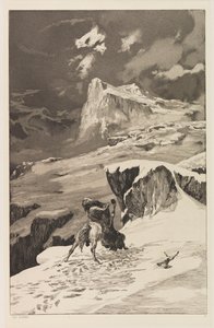 Kämpfende Centauren, Platte V aus Intermezzos, Opus IV, 1881 von Max Klinger