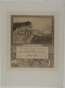 Karte für die Gurlitt-Ausstellung: Fantasie und das Kind als Künstler von Max Klinger
