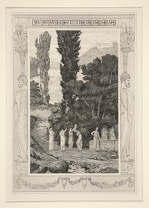 Klassische Figuren (Psyche Wandert) von Max Klinger