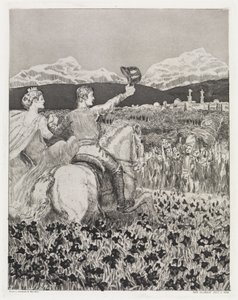 Im eignen Land (Zelt, Opus XIV, 2. Teil, Nr. 43) von Max Klinger