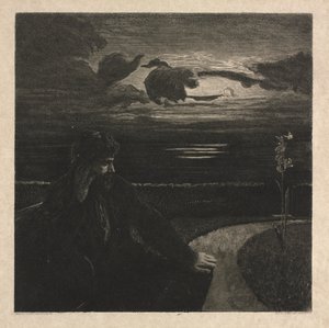 Nacht, aus Über den Tod, Teil I, Opus XI von Max Klinger