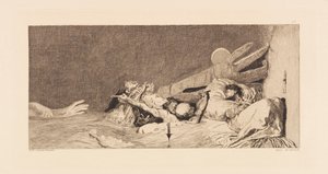 Opus VI, aus Paraphrase über das Finden eines Handschuhs, 1881 von Max Klinger