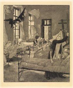 Pest (Vom Tode, Zweiter Teil, Opus XI, Blatt 6) von Max Klinger