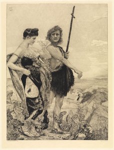 Versuchung (Vom Tode, Zweiter Teil, Opus XI, Blatt 10) von Max Klinger