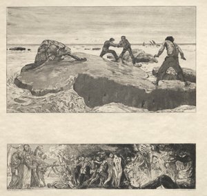 Vom Tode I, Opus II, 1889 Nr. 2 von Max Klinger
