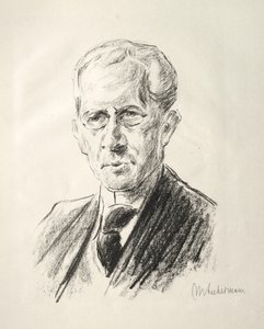 Arno Holz Mappe: Porträt Arno Holz, 1923 von Max Liebermann