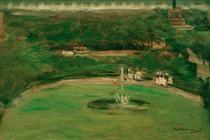 Blick aus dem Atelier des Künstlers auf den Königsplatz von Max Liebermann