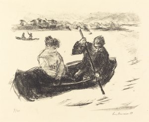 Kanufahren von Max Liebermann