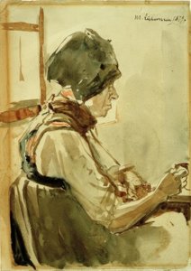 Dachauerin von Max Liebermann