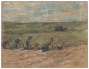 Kartoffelgräber bei Zandvoort, 1894 von Max Liebermann