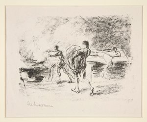 Leichenverbrennung, zu Goethes Bassompierre von Max Liebermann