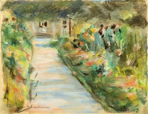 Blühender Garten von Max Liebermann