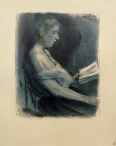 Lesendes Mädchen von Max Liebermann