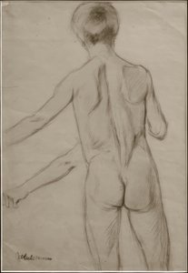 Studie zu dem Gemälde Badende Knaben von Max Liebermann