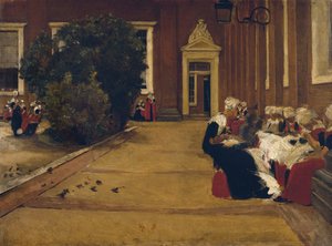 Waisenkinder in Amsterdam, 1876 von Max Liebermann