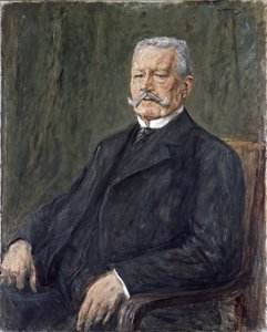 Porträt von Präsident Paul von Hindenburg von Max Liebermann