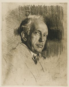 Porträt des Komponisten Richard Strauss von Max Liebermann
