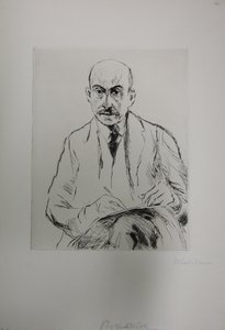 Selbstbildnis als 70-Jähriger von Max Liebermann