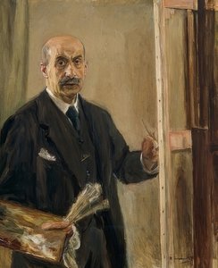 Selbstportrait an der Staffelei von Max Liebermann