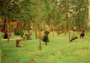 Spielende Kinder von Max Liebermann