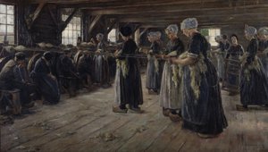 Die Flachsscheune in Laren von Max Liebermann