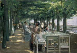 Die Terrasse im Restaurant Jacob in Nienstedten an der Elbe