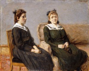 Die zwei Schwestern Leder von Max Liebermann