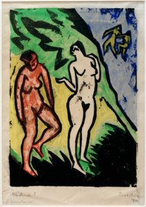 Badende V von Max Pechstein