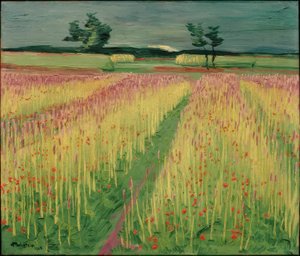 Blühendes Kornfeld von Max Pechstein