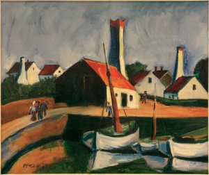 Fischerhafen auf Bornholm von Max Pechstein