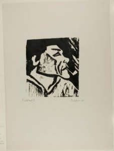 Kopf eines Fischers XI von Max Pechstein