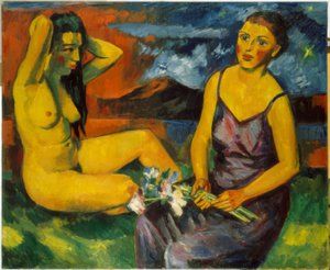 Irdische und himmlische Liebe von Max Pechstein