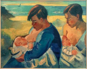 Nährende Mütter von Max Pechstein