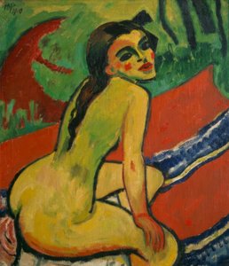 Sitzender weiblicher Akt von Max Pechstein