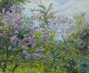 Blühender Flieder, um 1921