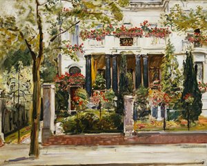 Der Vorgarten der Steinbartschen Villa in Berlin, 1911