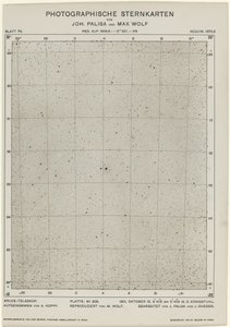 Photographische Sternkarten 15. Oktober 1901, 654. Schöpfer: Max Wolf, Johann Palisa von Max Wolf, Johann Palisa