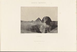 Ägypten Moyenne. Der Sphinx von Maxime Du Camp