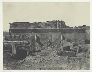 Fassade Rückseite, Großer Tempel von Dendera Teutyres, Oberägypten, 1849-51, gedruckt 1852