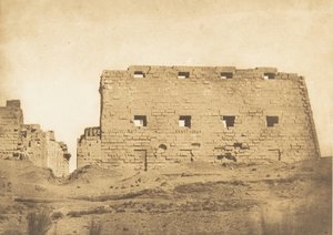 Großer Pylon des Palastes von Karnak, Theben, 1849-50 von Maxime Du Camp
