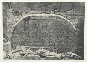 Großer Tempel der Isis in Philae, Proscynéma Akt der Anbetung, Nubien, 1849-51, gedruckt 1852 von Maxime Du Camp