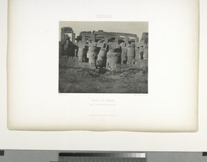 Große Hypostylhalle, Palast von Karnak, Theben von Maxime Du Camp