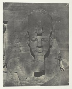 Ibsamboul, Mittlerer Koloss (Begraben) des Spéos von Phrè Nubien, Palästina und Syrien, Platte 106 aus dem Album "Ägypten, Nubien, Palästina und Syrien" (1852) von Maxime Du Camp