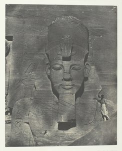 Ibsamboul, Koloss Medial Enfoui du Spéos de Phrè Nubien, Palästina und Syrien, 1849-51, gedruckt 1852 von Maxime Du Camp