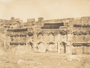 Inneres des Tempelbezirks von Baalbek Heliopolis, 15. September 1850 von Maxime Du Camp