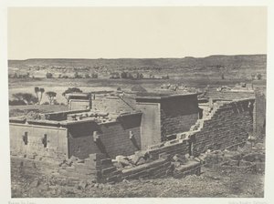 Kalabscheh, Gesamtansicht des Tempels von Kalabscheh Talmis, Nubien, 1849-51, gedruckt 1852
