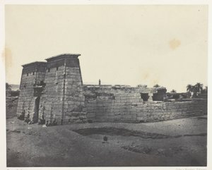 Karnak, Tempel des Khons; Theben von Maxime Du Camp